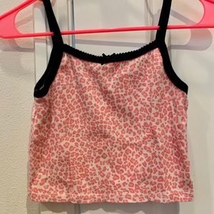 RARE Brandy Melville Pink Cheetah Print Belle Tank